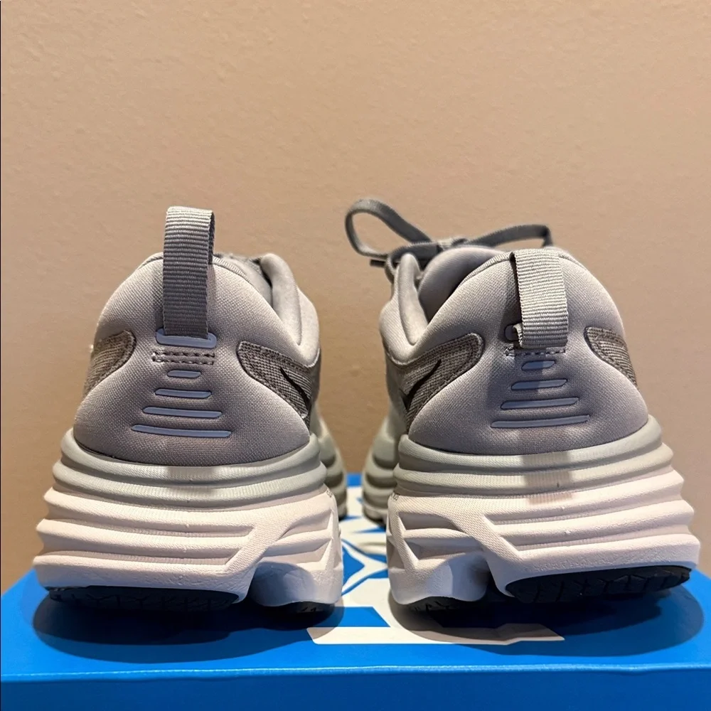 Hoka Bondi 8 Men’s Size 7.5D Gray Running Shoes - Picture 9 of 11